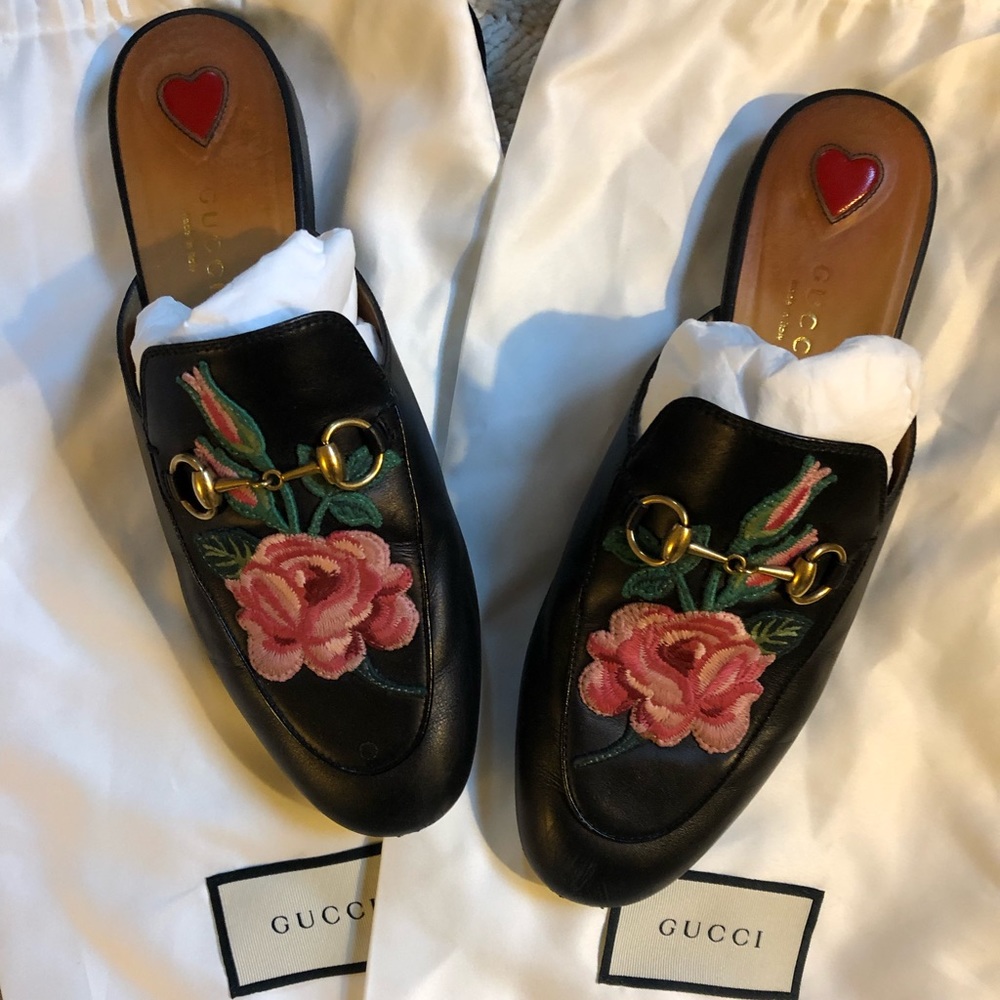 Gucci Embroidered Princeton Loafer